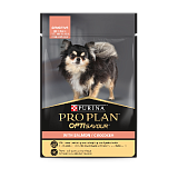 Purina Pro Plan для взрослых собак мелких и миниатюрных пород с лососем в соусе 85г