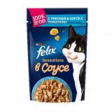 Felix пауч Sensations в соусе Треска/томат 85г